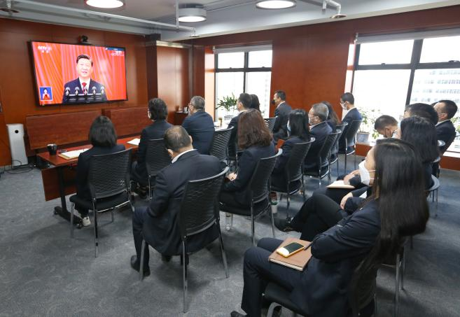 风电公司党委组织广大党员干部职工多种形式收听收看习近平总书记在中国共产党第二十次全国代表大会上所作的报告